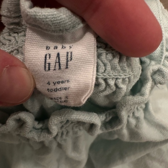 Baby Gap 2 Piece Tank and Skirt Outfit | 4T | VGUC | light blue teal | summer - Picture 5 of 5